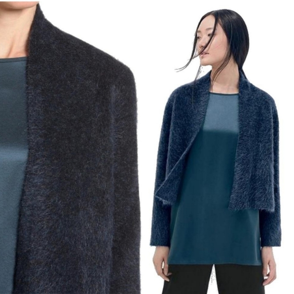 Eileen Fisher Sweaters - Eileen Fisher $298 Mohair Plush Melange Cardigan S